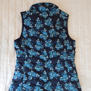 The North Face Jackets & Coats - Women's Navy Floral Down Vest The North Face Jackets & Coats - Women's Navy Floral Down Vest